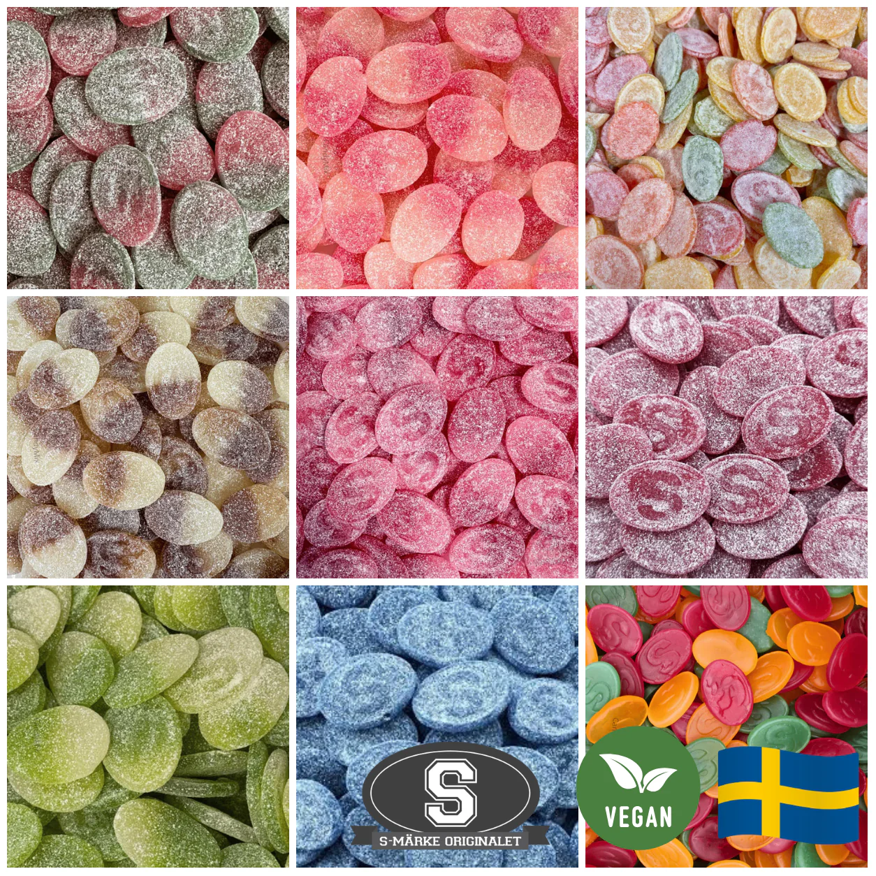 🌱🍬 Bonbons S-MARKE - Bonbons Suédois 500g