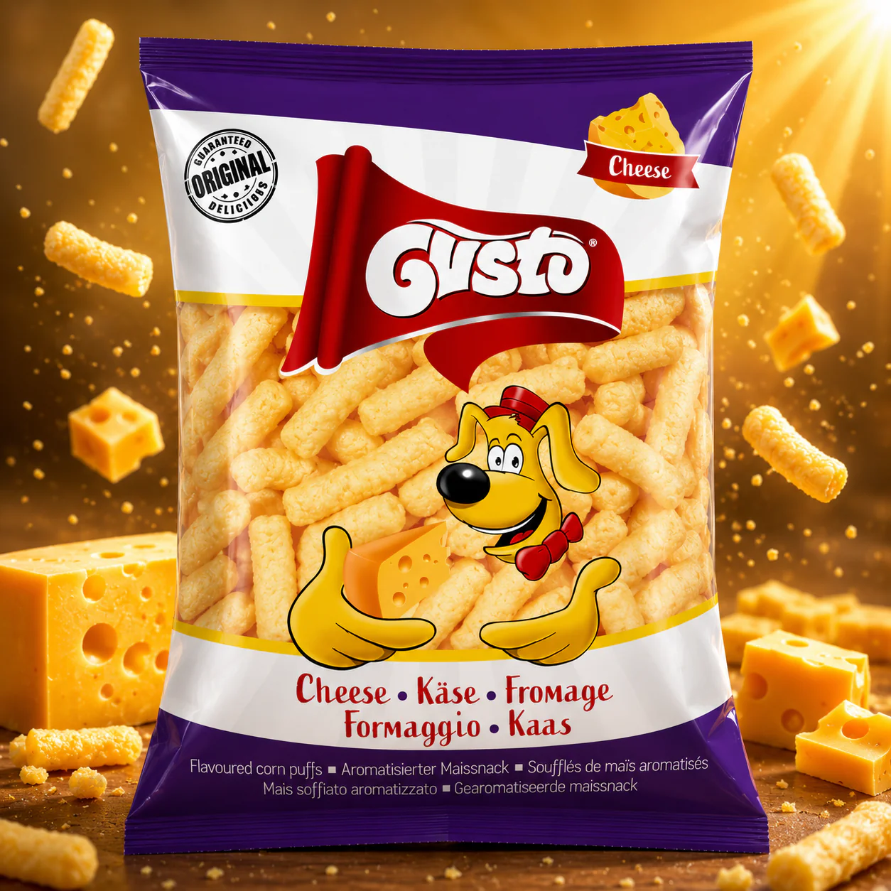 Gusto Cheese Corn Puffs 80g