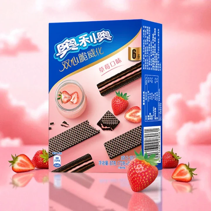 Oreo Gaufrettes fourrées fraise 🌿