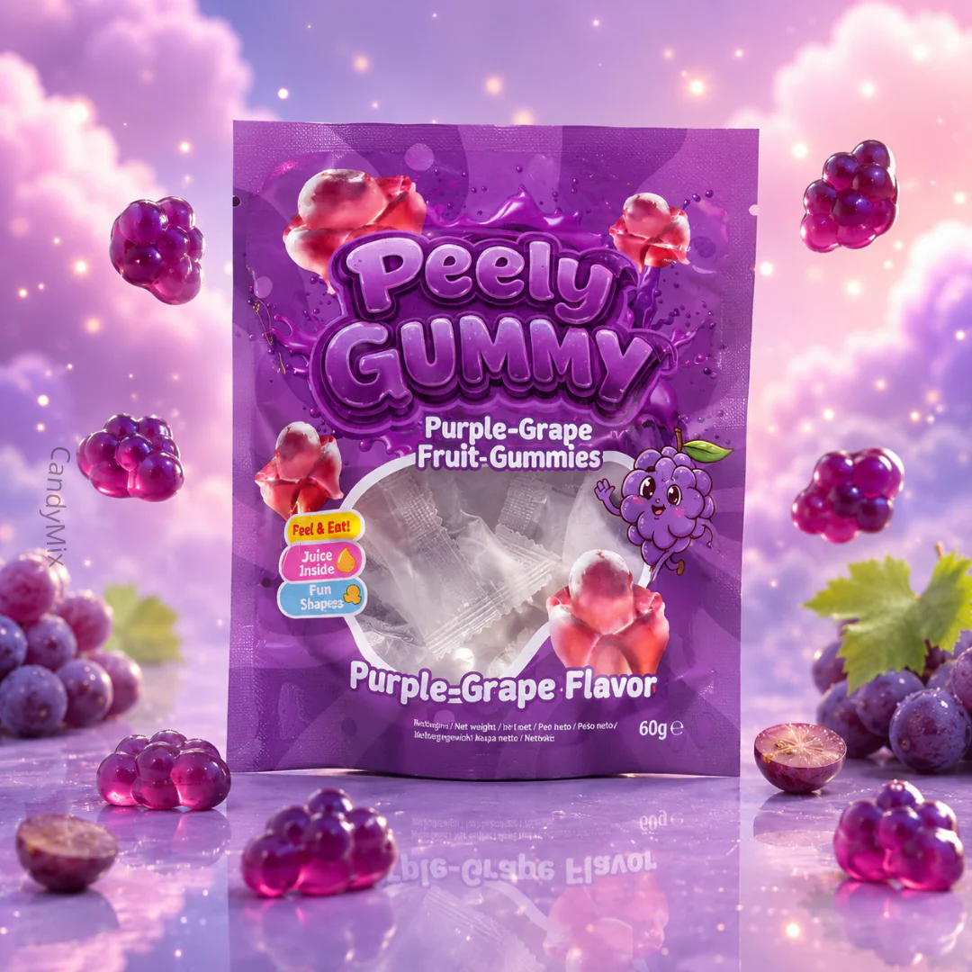 Peely Gummy Purple-Grape 60g