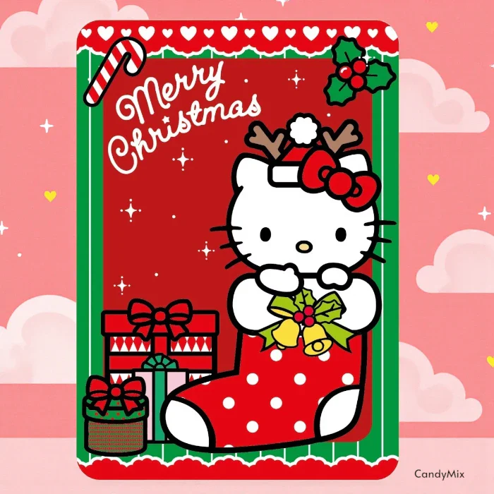 Plaid Hello Kitty | Chaussette de Noël