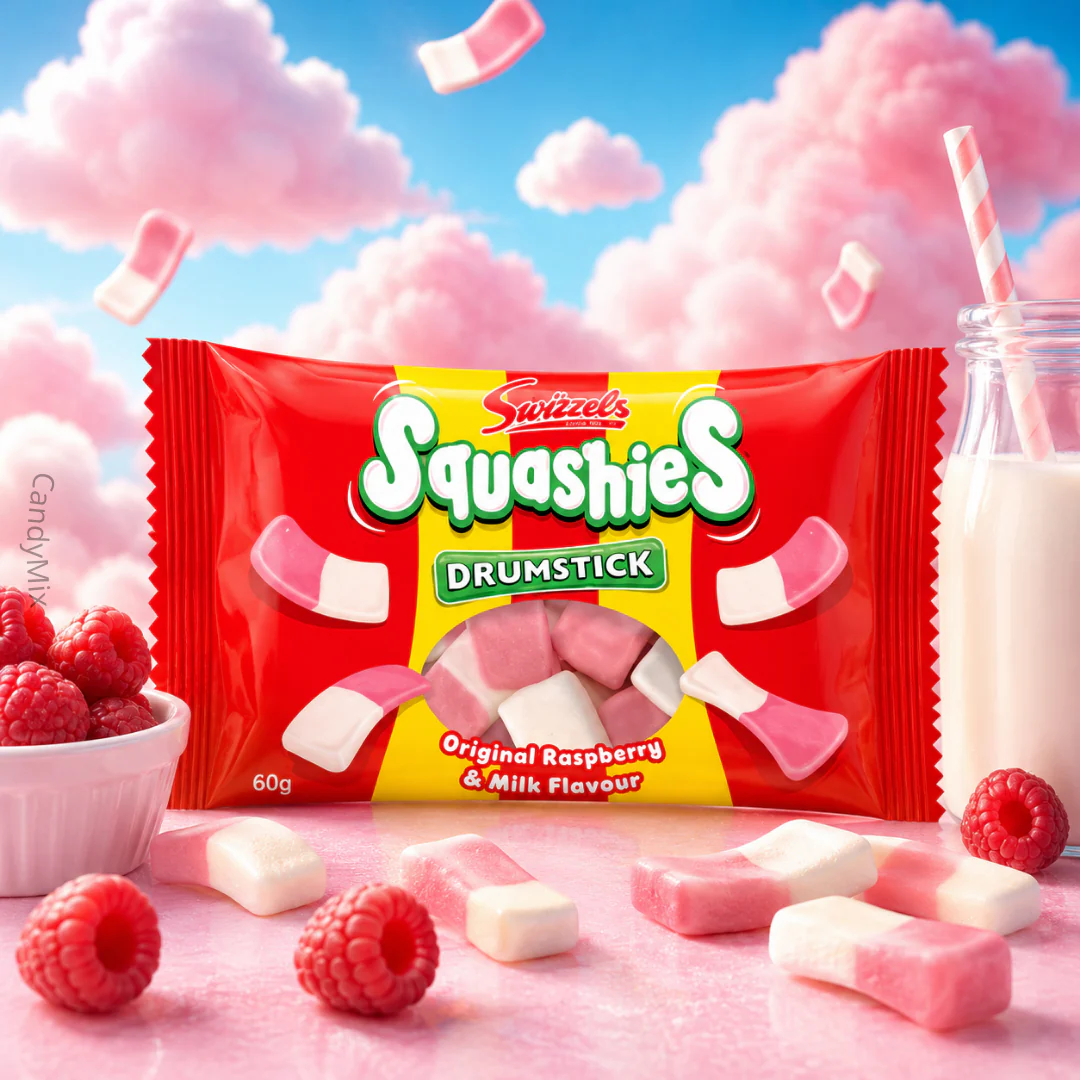 Swizzels Squashies - Raspberry & Milk 60g