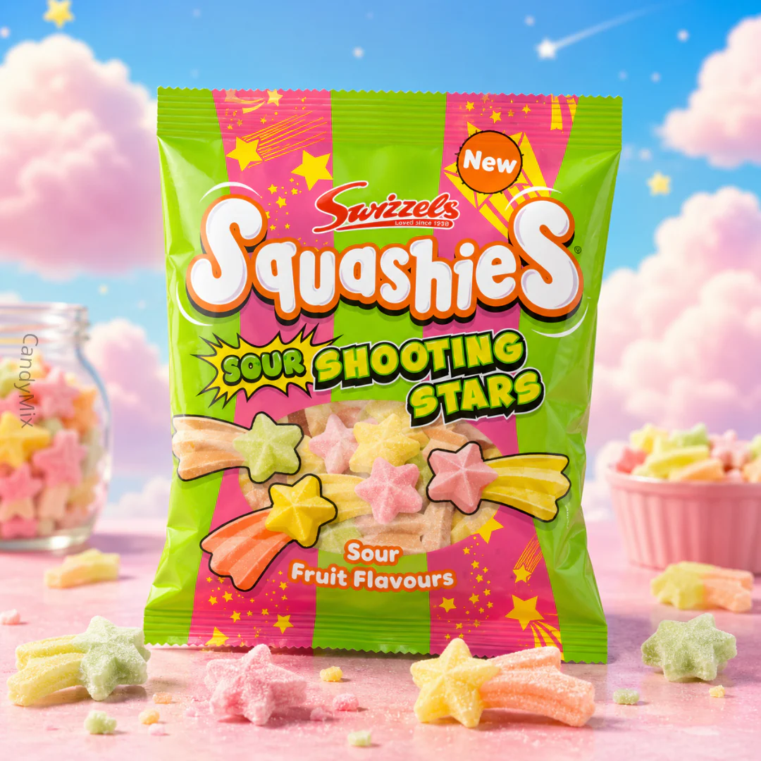 Swizzels Squashies - Sour Shooting Stars 100g