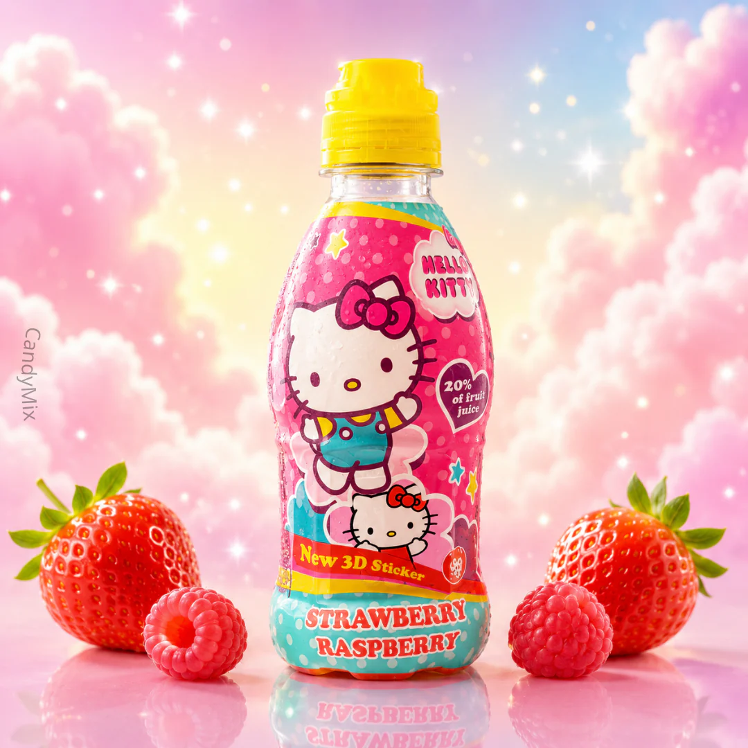 Vitamizu - Hello Kitty Strawberry Raspberry Drink 350ml